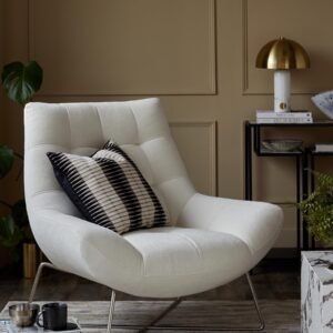 Canio Ivory Boucle Accent Chair