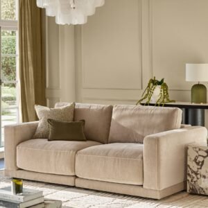 Eden champagne chenille 2 seater sofa