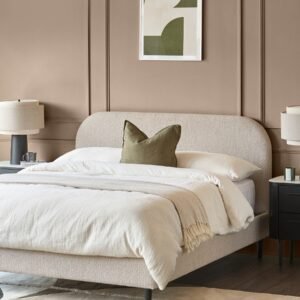 Hampton natural soft boucle double bed