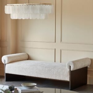 Maeve natural fabric day bed bench