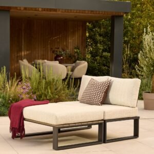 Savannah black garden daybed set