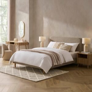 Ascot Bed Frame - Stone Grey