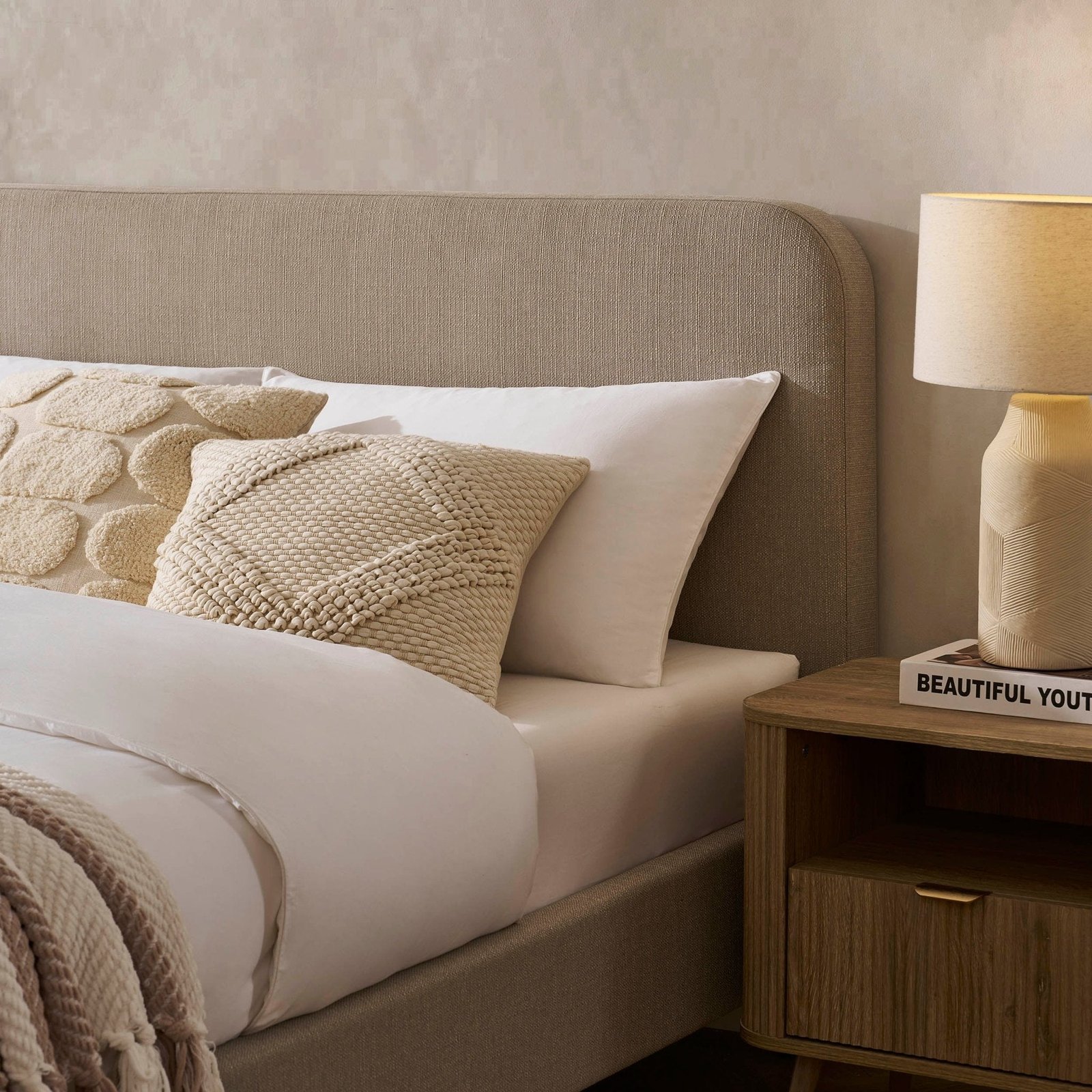 Ascot Bed Frame - Stone Grey - Image 6