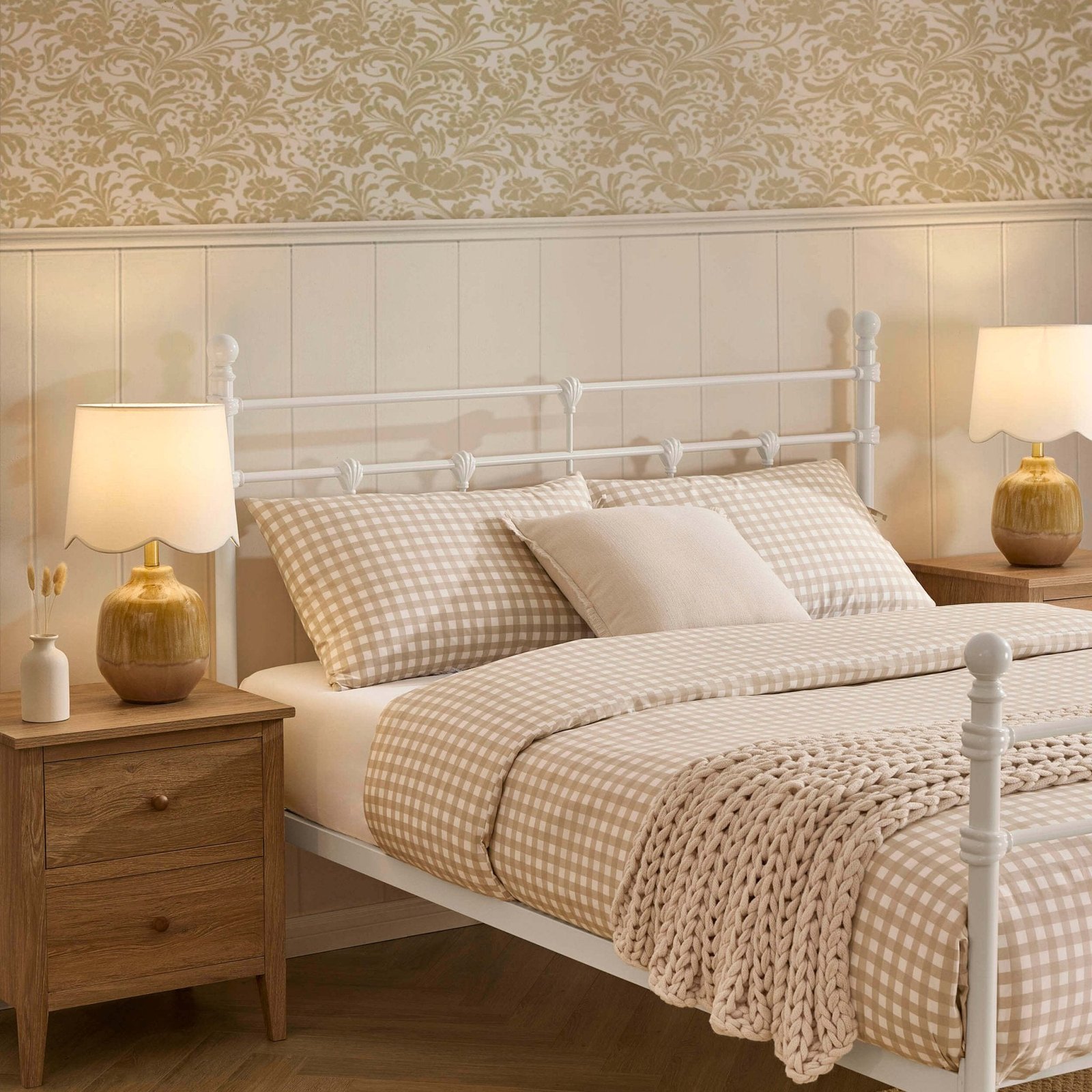 Dorset Metal Bed Frame - White - Image 3