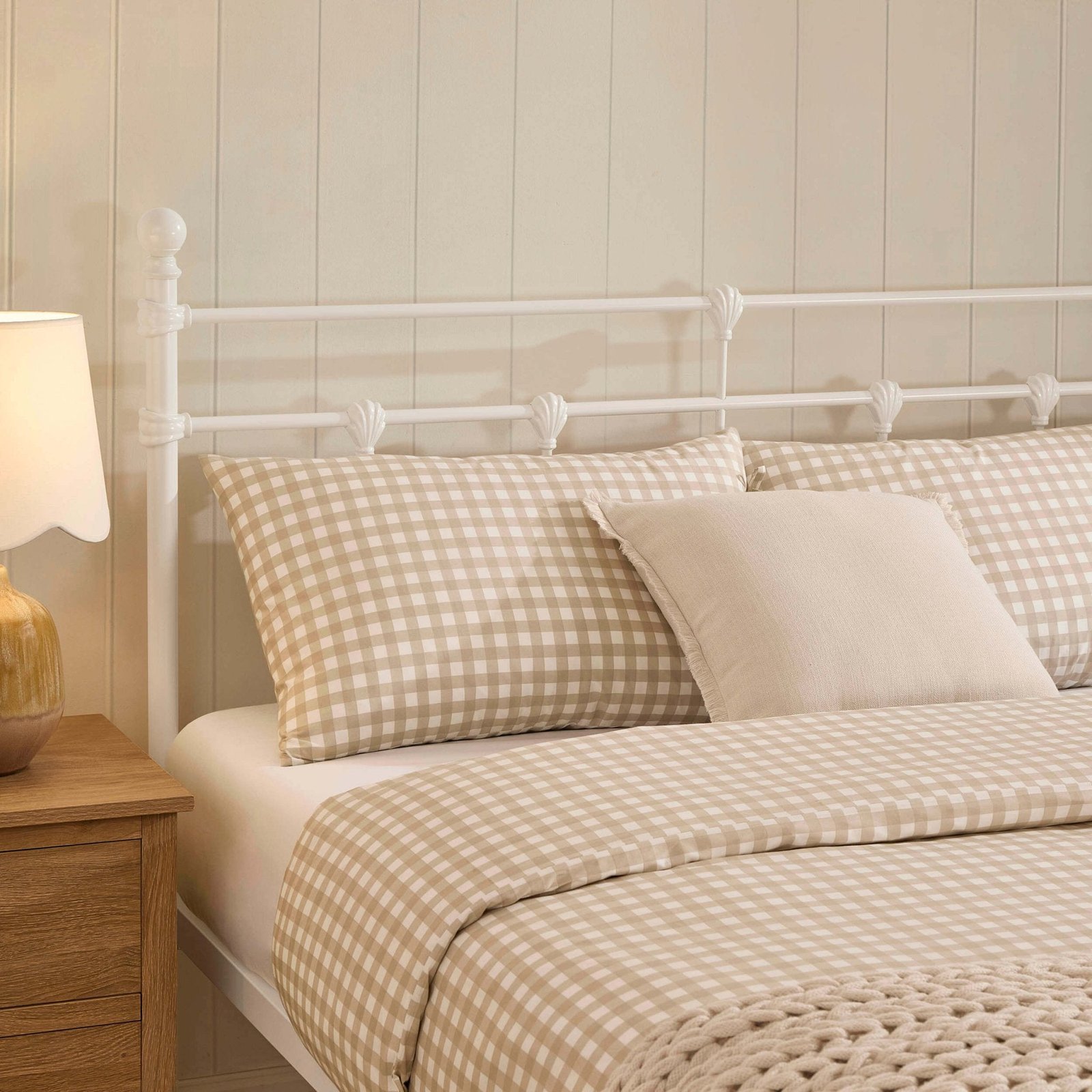 Dorset Metal Bed Frame - White - Image 5