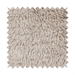 Husky Faux Fur Cool Laura Ashley Beige Colour Upholstery Fabric CTR-1169 Front
