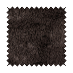 Husky Faux Fur Dark Laura Ashley Brown Colour Upholstery Fabric CTR-1175 Front