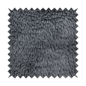 Husky Faux Fur Dark Laura Ashley Grey Colour Upholstery Fabric CTR-1180 Front