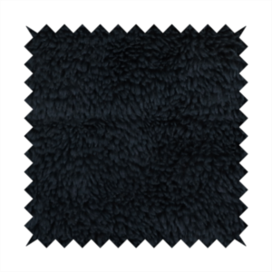 Husky Faux Fur Black Laura Ashley LA Colour Upholstery Fabric CTR-1181 Front