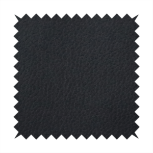Laura Ashley Boston Faux Leather Black Colour Upholstery Fabric CTR-3458 Front