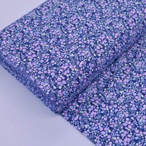 Dressmaking Berries Cotton Lawn - Blue and Lilac - Warwick – Laura Ashley LA Front
