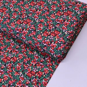Dressmaking Berries Cotton Lawn - Red and Black - Warwick – Laura Ashley LA Front