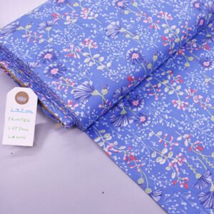 Laura Ashley LA Dressmaking Floral Cotton Lawn - Blue - Meadow Front