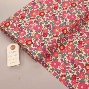 Laura Ashley Dressmaking Floral Cotton Lawn - Petal - Pink and Red Front