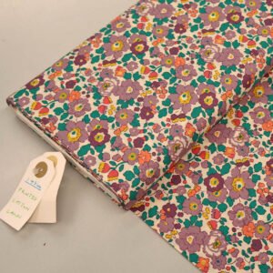 Dressmaking Floral Cotton Lawn Laura Ashley LA - Petal - Purple Front