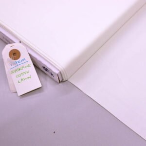 Laura Ashley Plain Cotton Lawn - Ivory Front