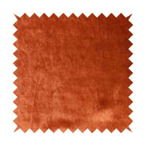 Savoy Lustrous Plain Velvet Upholstery Fabrics In Fire Orange Colour – Laura Ashley LA Front