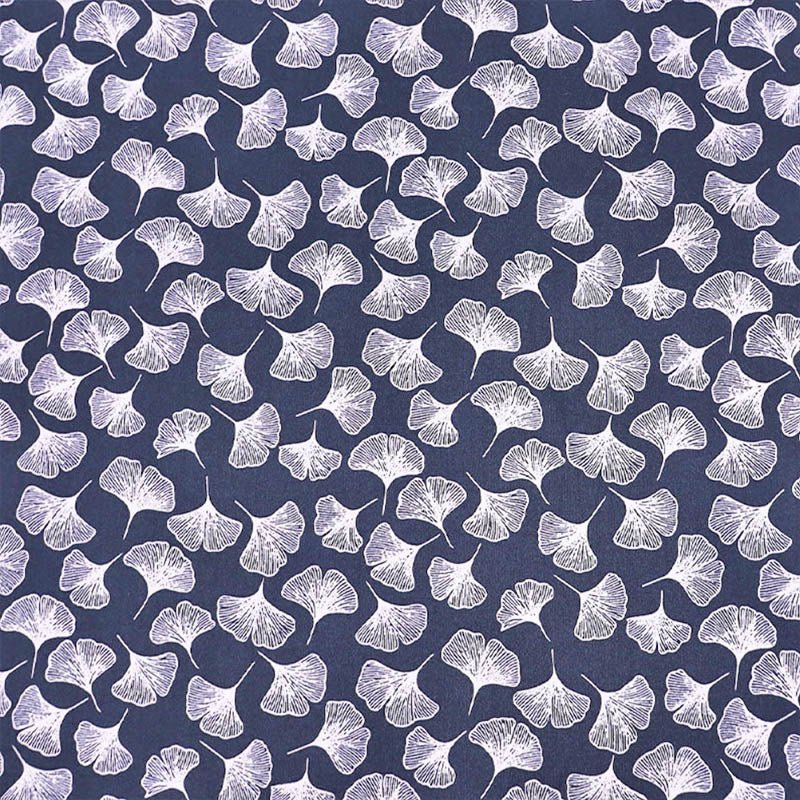 Dressmaking COTTON LAWN - Falling Ginkgo - Navy – Laura Ashley Side