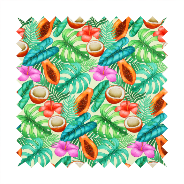 Fruity Island Getaway Laura Ashley Upholstery Fabric DP-486 Front