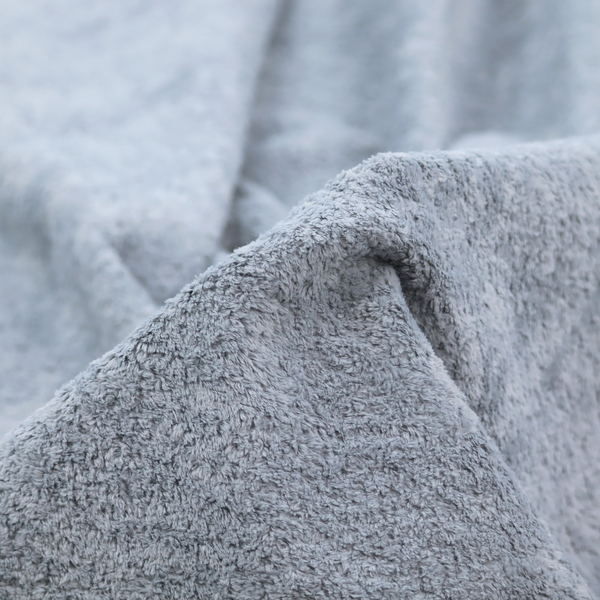 Ghost Faux Fur Material Flint Silver Colour Fabric CTR-3056 – Laura Ashley Back