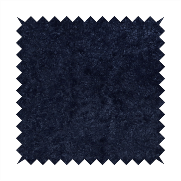 Ghost Faux Fur Material Laura Ashley Navy Blue Colour Fabric CTR-3054 Front