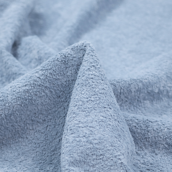 Ghost Faux Fur Material Laura Ashley Sky Blue Colour Fabric CTR-3053 Back