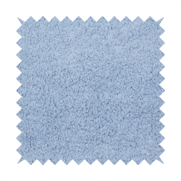 Ghost Faux Fur Material Laura Ashley Sky Blue Colour Fabric CTR-3053 Front