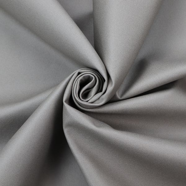 Hallstatt Faux Leather Stone Laura Ashley LA Grey Colour Upholstery Fabric CTR-3721 Back