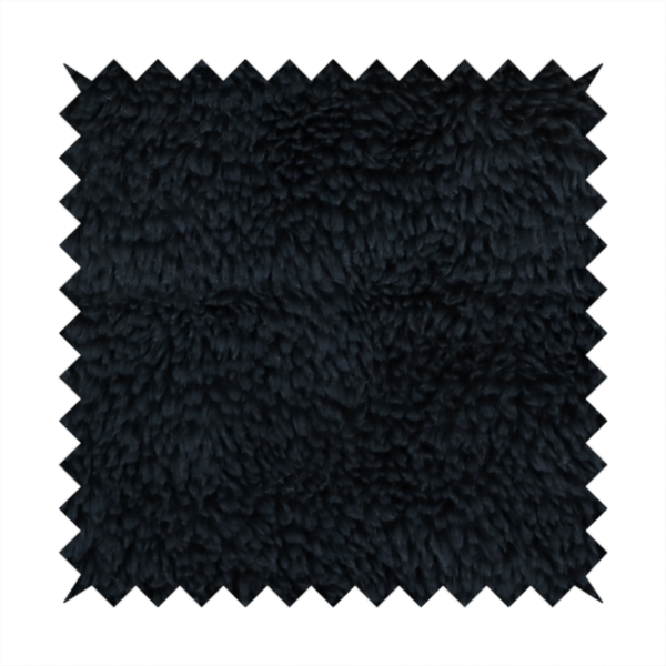 Husky Faux Fur Black Laura Ashley LA Colour Upholstery Fabric CTR-1181 Front