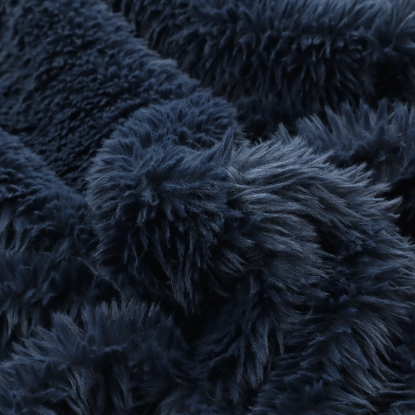Husky Faux Fur Dark Blue Colour Upholstery Fabric CTR-1178 – Laura Ashley LA Back
