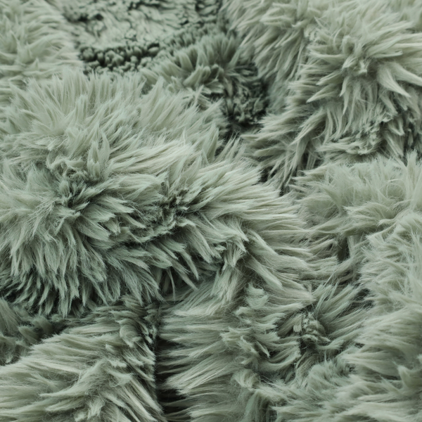 Husky Faux Fur Green Laura Ashley LA Colour Upholstery Fabric CTR-1176 Back