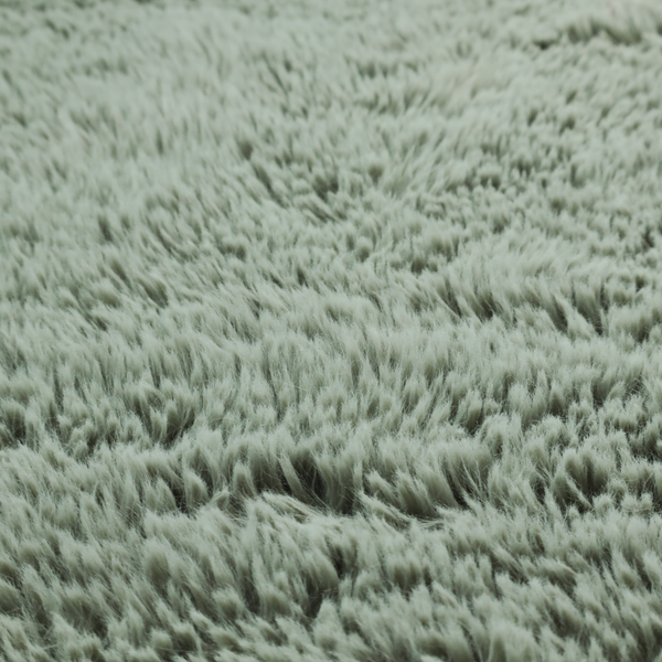 Husky Faux Fur Green Laura Ashley LA Colour Upholstery Fabric CTR-1176 Side