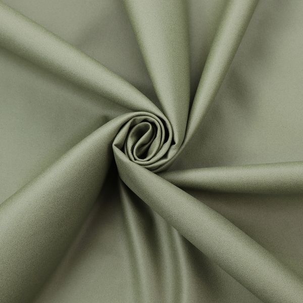 Laura Ashley Hallstatt Faux Leather Olive Green Colour Upholstery Fabric CTR-3714 Back