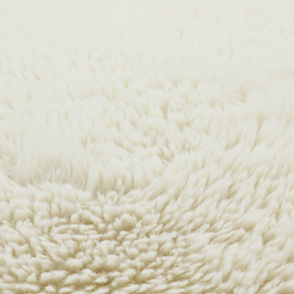 Laura Ashley Husky Faux Fur Cream Colour Upholstery Fabric CTR-1167 Side
