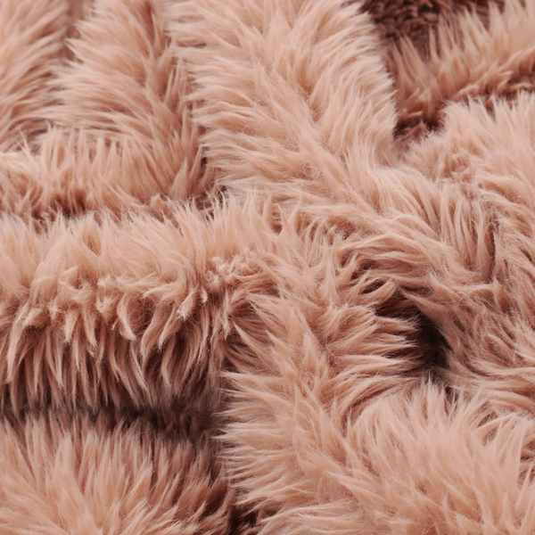 Laura Ashley Husky Faux Fur Dusty Pink Colour Upholstery Fabric CTR-1177 Back