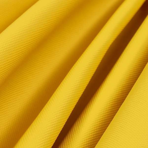 Laura Ashley LA Arizona Faux Leather Vinyl Honeycomb Textured Yellow Matt Finish Upholstery Fabric Back