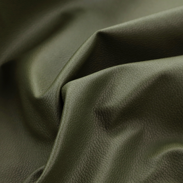 Laura Ashley LA Boston Faux Leather Green Colour Upholstery Fabric CTR-3457 Back