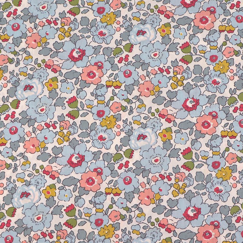 Laura Ashley LA Dressmaking Floral Cotton Lawn - Petal - Grey Back