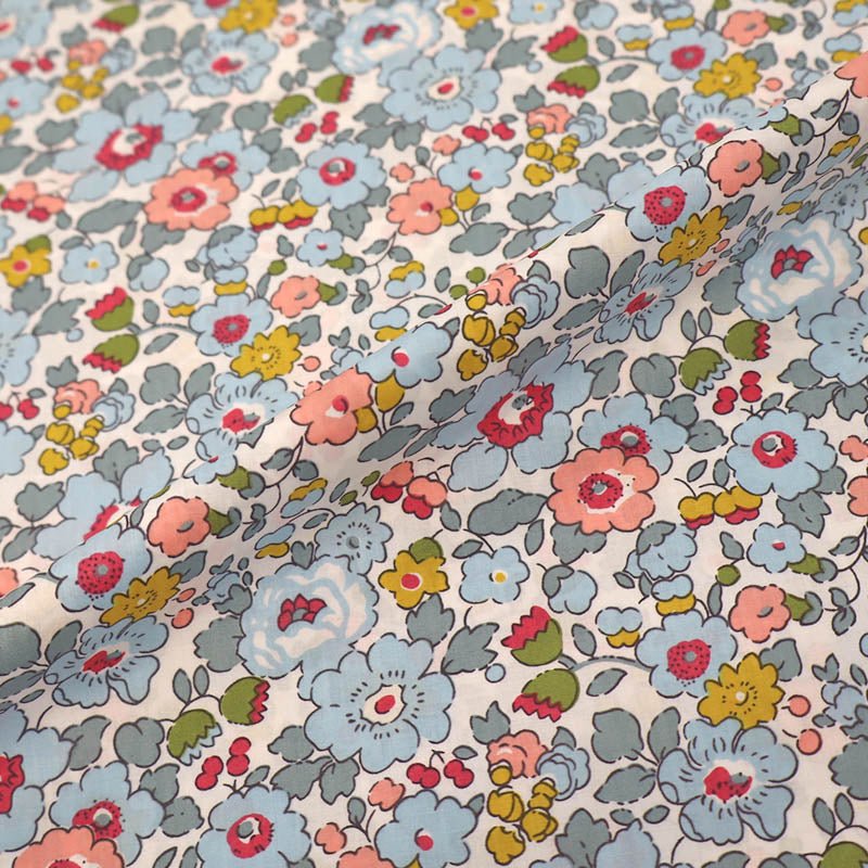 Laura Ashley LA Dressmaking Floral Cotton Lawn - Petal - Grey Side