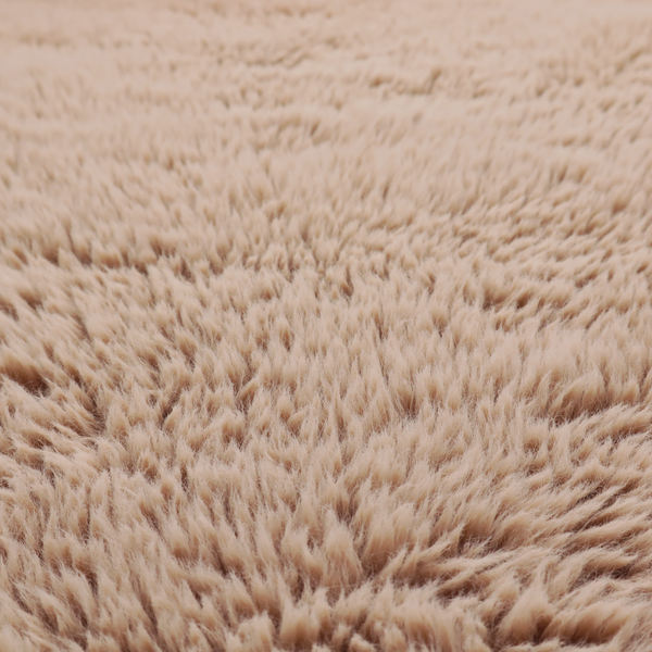 Laura Ashley LA Husky Faux Fur Light Brown Colour Upholstery Fabric CTR-1170 Side