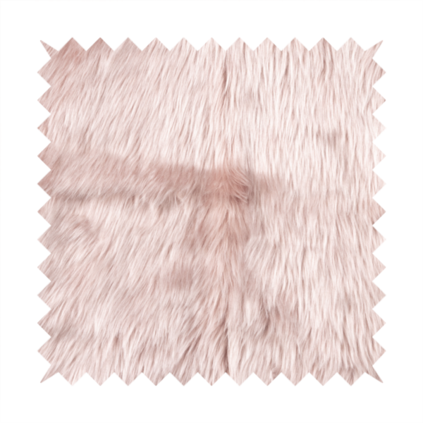 Laura Ashley Silkie Faux Fur Material Soft Pink Colour Fabric CTR-2421 Front