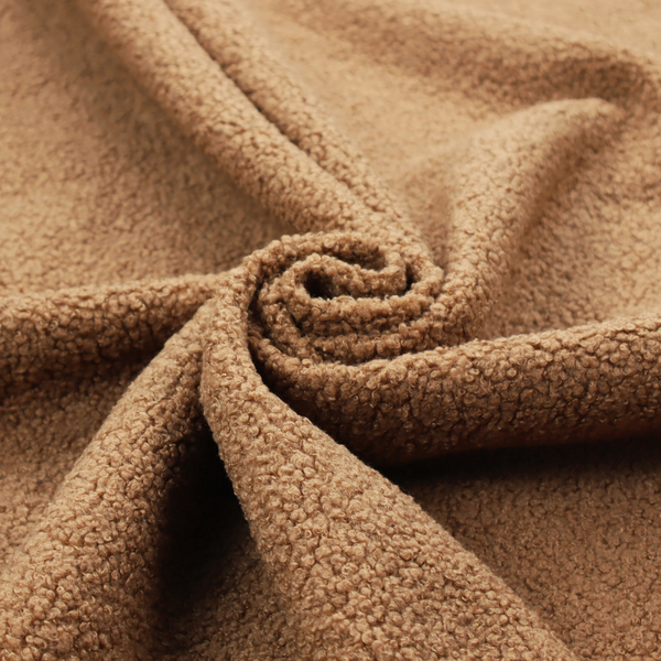 Laura Ashley Zikmund Boucle Golden Brown Colour Upholstery Fabric CTR-3558 Back