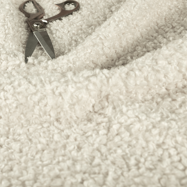 Willow Boucle Material Beige Laura Ashley LA Colour Upholstery Fabric CTR-2788 Back