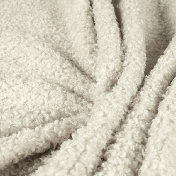 Willow Boucle Material Beige Laura Ashley LA Colour Upholstery Fabric CTR-2788 Side