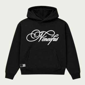BLACK SCRIPT HOODIE