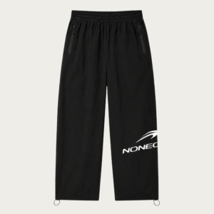 BLACK/WHITE SPORT NYLON PANTS