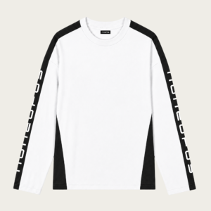 WHITE/BLACK PORSCH LONGSLEEVE